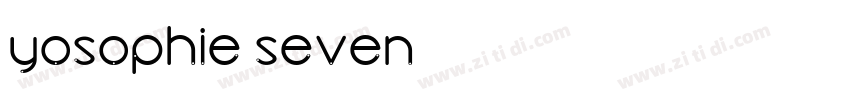 YoSophie Seven字体转换